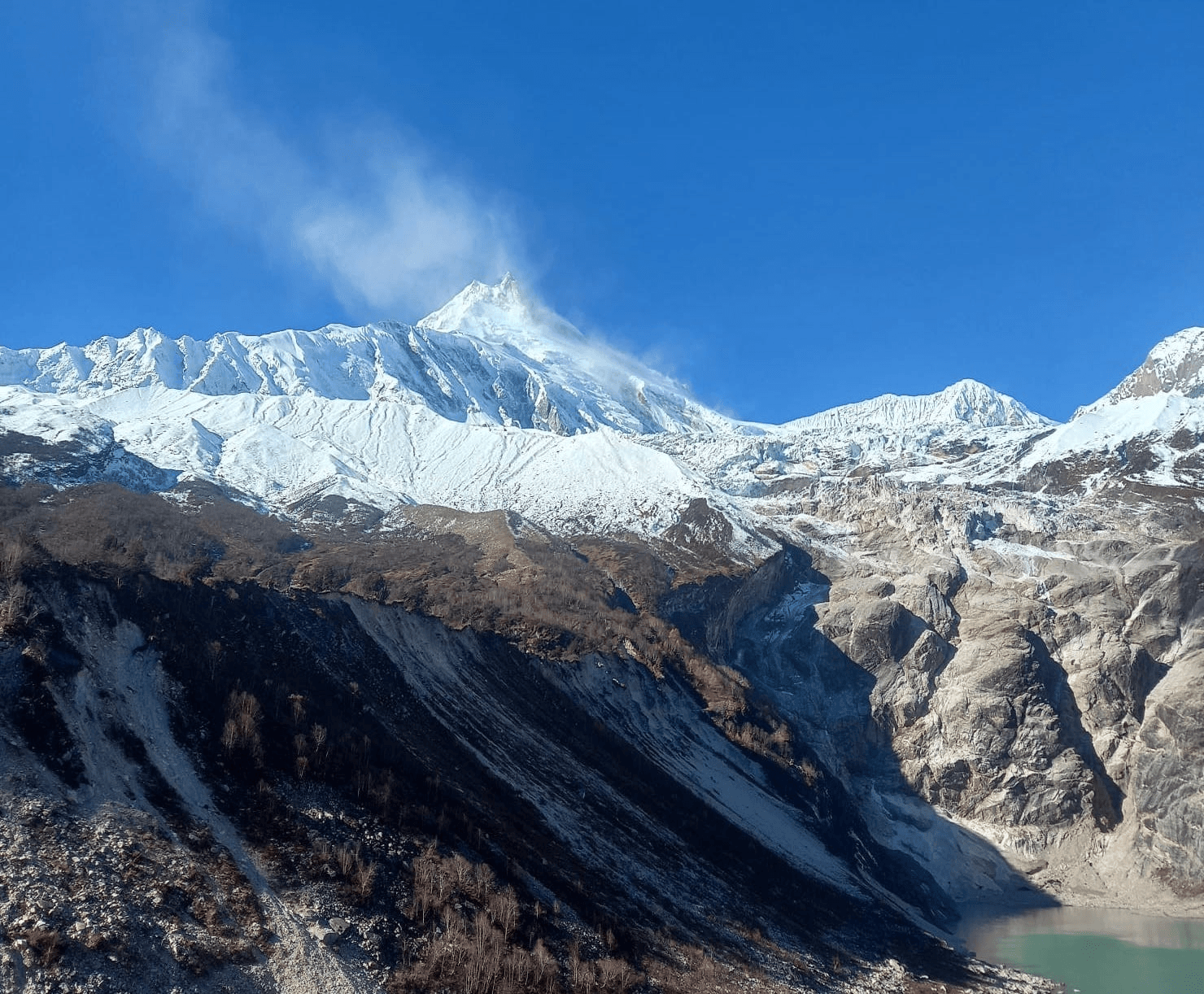 Manaslu mountain banner